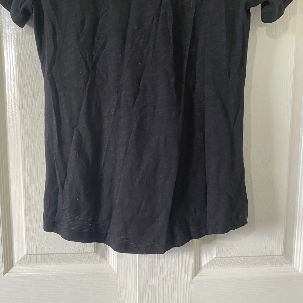 NWT Anthropolgie Akemi + Kin Knot Front Polka Dot V-Neck Tee - Picture 7 of 8